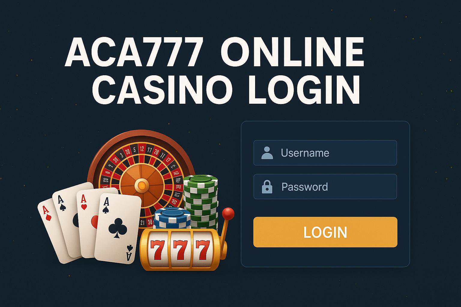 Login no Cassino ACA777